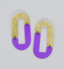 Anza Earrings - Purple Transparent