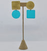 Sausalito Earrings - Turquoise Transparent *