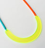 semi rope necklace - neon