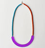 semi rope necklace - purple