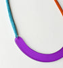 semi rope necklace - purple