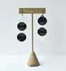 color connect earrings - black