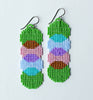 color connect earrings - green