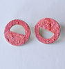 eclipse earrings - pink