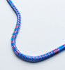 narrow patterns necklace - blue and lavender