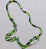 rope strand necklace - greens