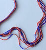 rope strand stripe necklace - berry