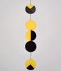 fractions wall hanging - black and yellow