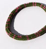 patterned rope bracelet - green, pink