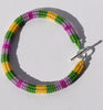 colorblock rope bracelet - mardi gras