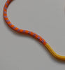 Toggle checker rope necklace - orange, purple, yellow