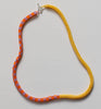 Toggle checker rope necklace - orange, purple, yellow